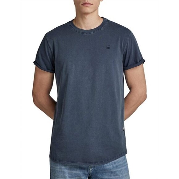 G Star Raw T Shirt Adult Medium Black Logo Regular Crew Neck Short Sleeve Mens - Picture 1 of 7
